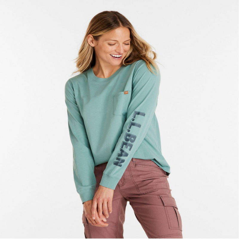 L.L. Bean/宾恩女士运动衫线衫长袖棉质户外柔软舒适正品TA517792