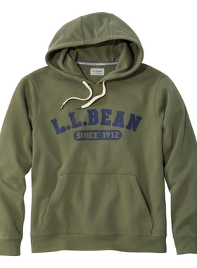 L.L.Bean/宾恩男士卫衣运动衫套头连帽长袖徽标正品TA515162