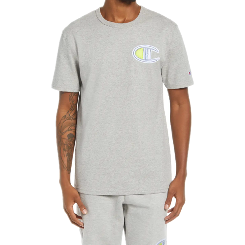 champion(服饰)男运动t恤夏季短袖圆领休闲纯棉logo正品6284026jx