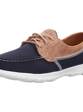 Skechers/斯凯奇女单鞋帆布鞋帆船鞋休闲鞋散步Go Walk轻便15430