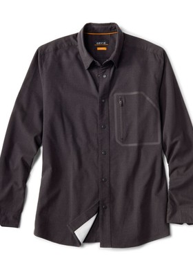 ORVIS男衬衫法兰绒长袖柔软UPF 50+亲肤春秋保暖欧美经典款3JJE