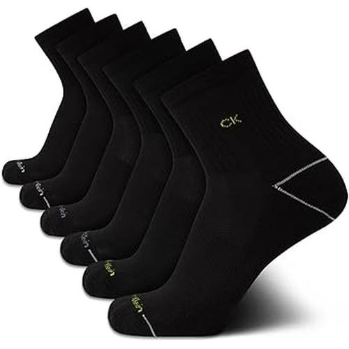 CK袜子男袜Calvin Klein6双中筒袜正装袜运动袜吸汗防臭脚足弓袜