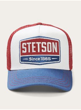 STETSON男士棒球帽LOGO网面透气鸭舌帽百搭休闲舒适卡车司机帽