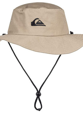 Quiksilver男帽子渔夫帽盆帽遮阳大檐纯棉休闲春夏正品AQYHA03314