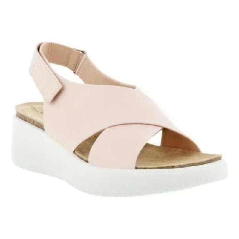 ecco/爱步女鞋凉鞋夏季露跟交叉带楔形透气舒适简约正品898026