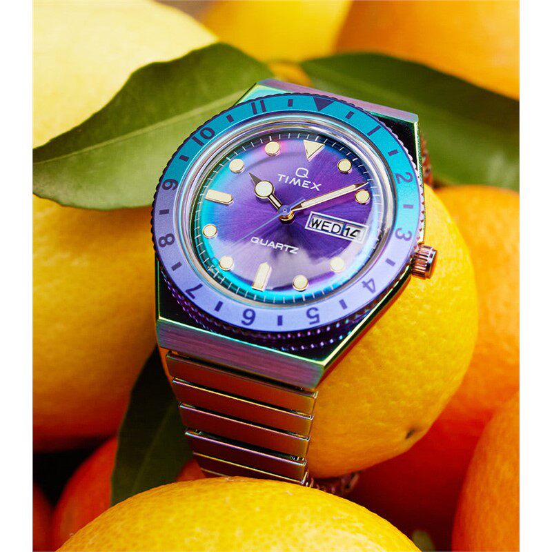 Timex/天美时手表日历Q系列36mm名表石英模拟表钢带礼物TW2W41100