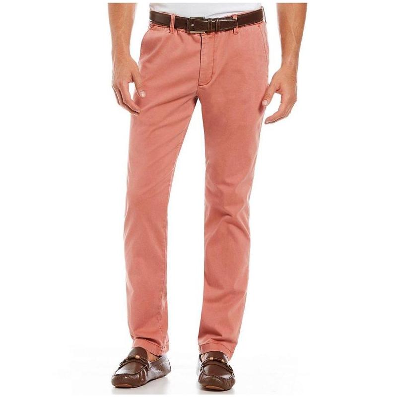 tommy中腰纯色百搭透气休闲裤