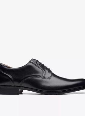 clarks/其乐男鞋皮鞋休闲鞋方跟系带Craft Arlo Lace商务正装婚鞋