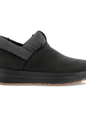 Ecco/爱步女休闲鞋运动一脚蹬绒面皮雪地鞋短靴保暖冬正品420173