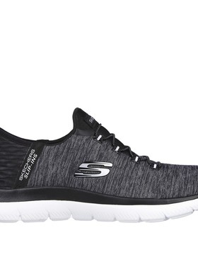 Skechers/斯凯奇女休闲鞋Summits针织一脚蹬轻便健步运动春秋正品
