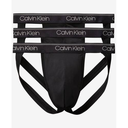 CALVIN KLEIN男丁字裤CK内裤3件纯黑情趣内衣包裹吸湿排汗后开放