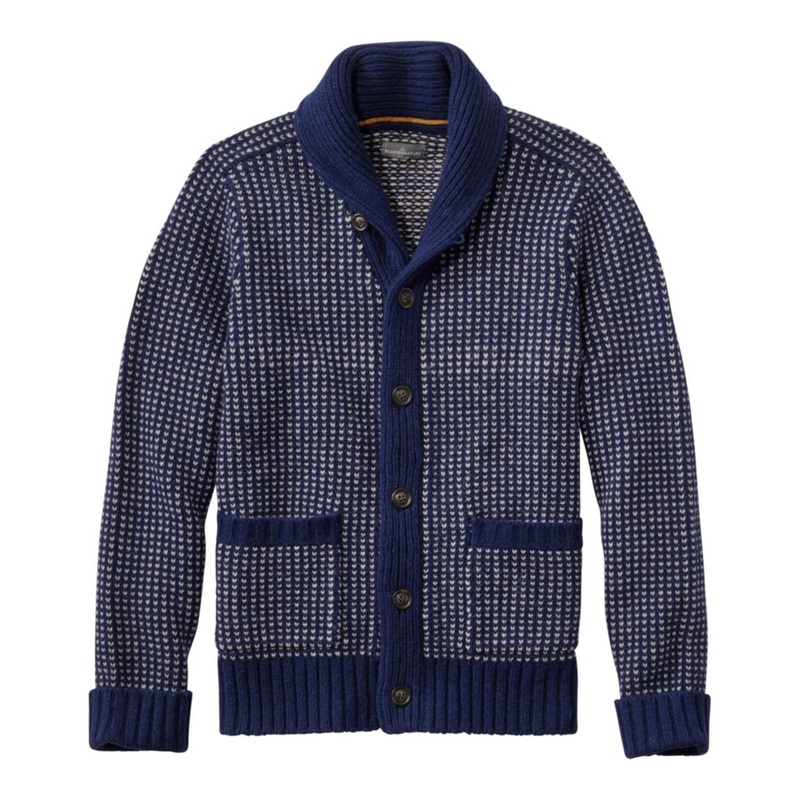 L.L. Bean宾恩男士针织衫羊毛毛衣翻领外套开衫秋冬季保暖美版