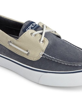 热销Sperry Top-Sider男帆船鞋户外休闲鞋一脚蹬帆布BahamaII春夏