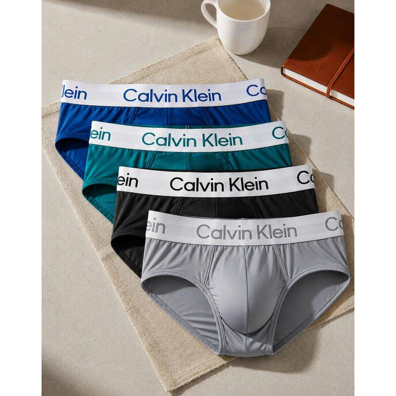 Calvin Klein/凯文克莱男士内裤三角裤4条装柔软透气干爽吸湿排汗