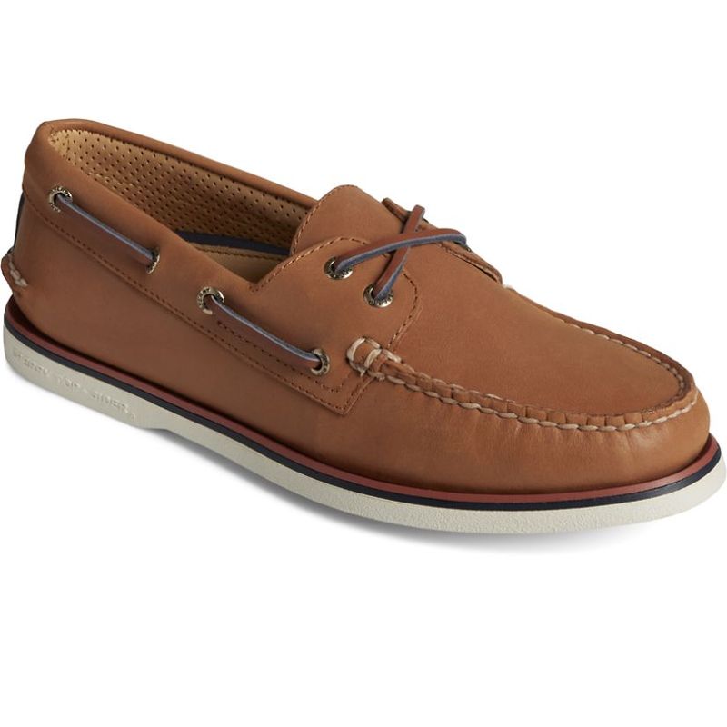 Sperry Top-Sider男鞋帆船鞋系带圆头小羊皮内休闲舒适正品5