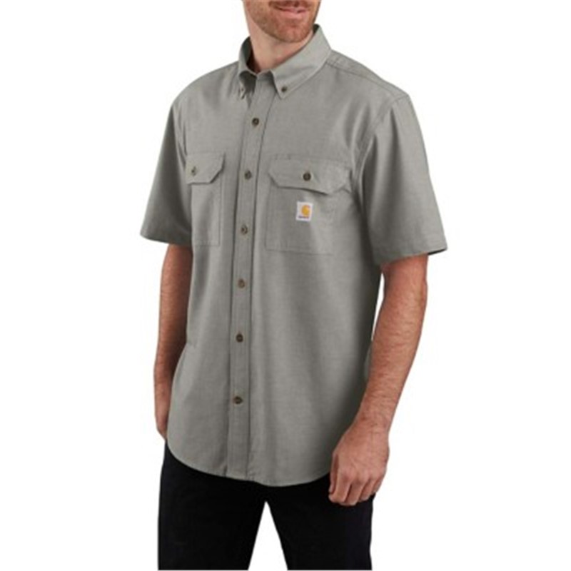 Carhartt/卡哈特男装衬衫短袖翻领工装半截袖棉质休闲上衣104369