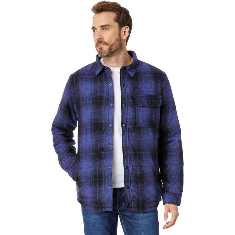 THE NORTH FACE/北面男衬衫长袖夹克开衫格纹翻领休闲商务办公室