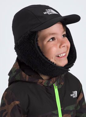 THE NORTH FACE北面帽子儿童帽小孩雷锋帽带耳罩护耳保暖冬季户外