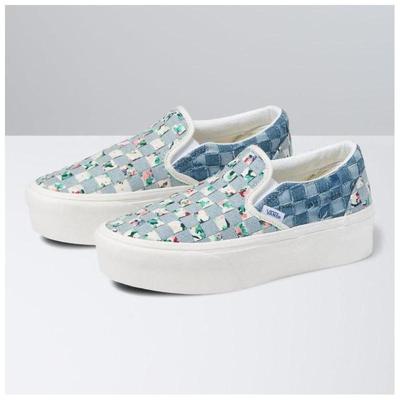 VANS男女板鞋厚底印花增高情侣款休闲鞋套脚潮流直邮正品4591764