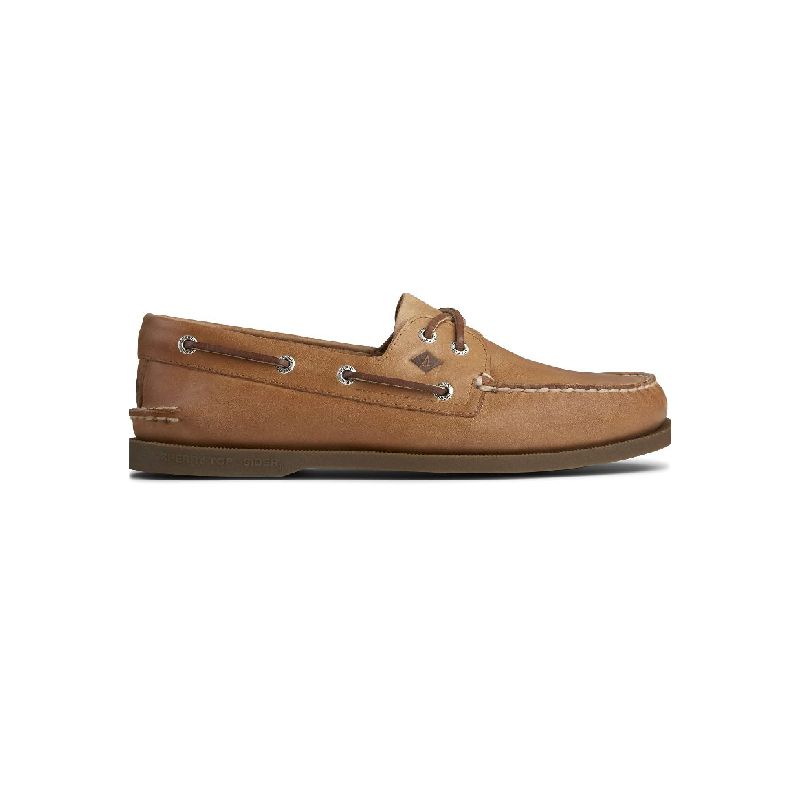Sperry男士低帮鞋乐福鞋系带商务轻便牛皮散步拼接正品50054M
