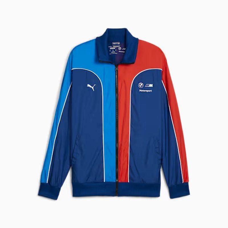 PUMA/彪马男士外套夹克赛车服BMW M宝马联名款蓝色轻薄立领春秋季