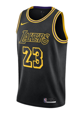 詹姆斯nba黑色训练队服球衣