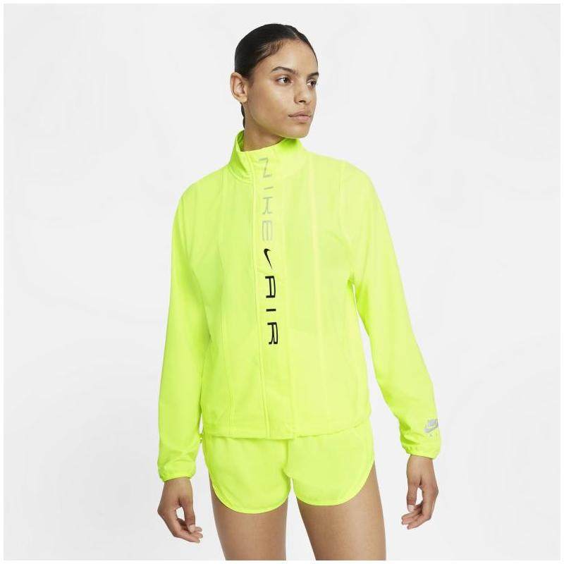 Nike/耐克女运动夹克春秋拉链立领吸汗荧光绿开衫正品D4029702