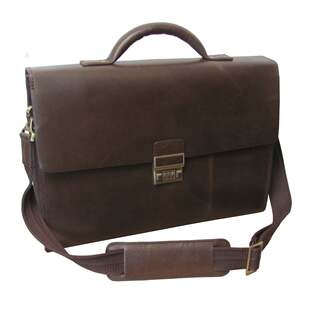 2680 Amerileather男单肩包手提包锁扣纯皮商务包复古绅士正品