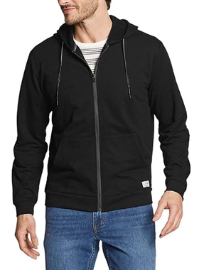 Eddie Bauer男士卫衣开衫拉链连帽舒适休闲正品E25860B