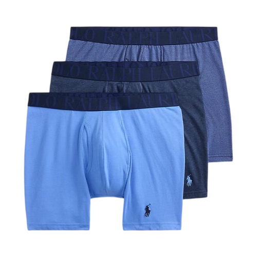 POLO RALPH LAUREN拉夫劳伦男士平角内裤四角裤3条装送男友棉质