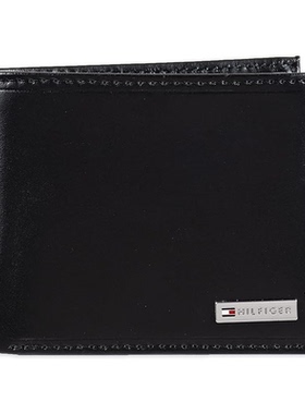 Tommy Hilfiger/汤米男士短款钱包真皮logo正品31TL130036