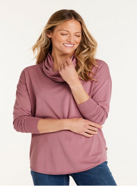 L.L. Bean/宾恩女士套头衫堆堆领长袖棉质舒适时尚正品TK516076