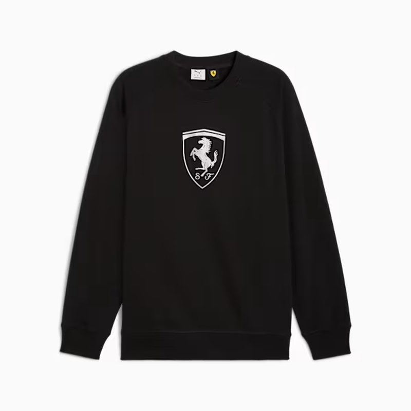 PUMA/彪马男士卫衣赛车服运动T恤长袖圆领法拉利车队联名款春秋季