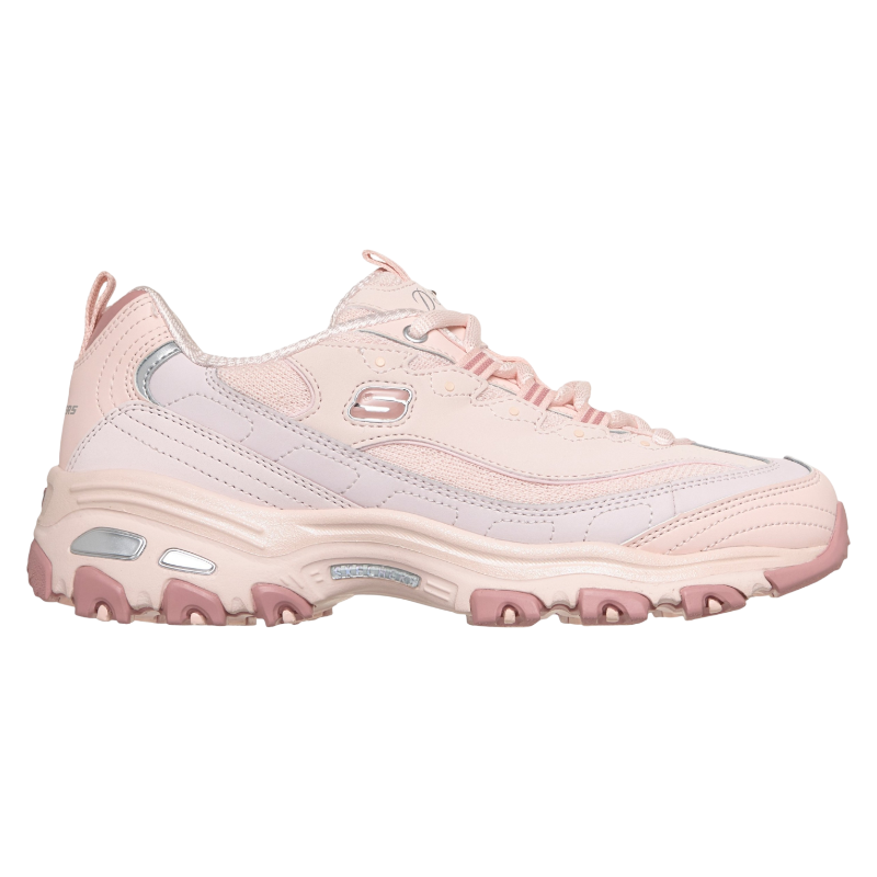 Skechers斯凯奇女鞋老爹鞋D'Lites熊猫鞋运动鞋缓震甜美腮红粉夏