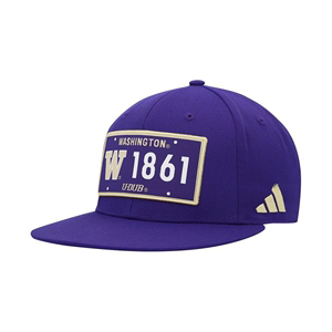 Adidas阿迪达斯帽子紫色华盛顿哈士奇队Snapback男款正品16219530