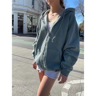 brandy 欧美范 melville外套BM春秋女卫衣连帽休闲宽松Oversized