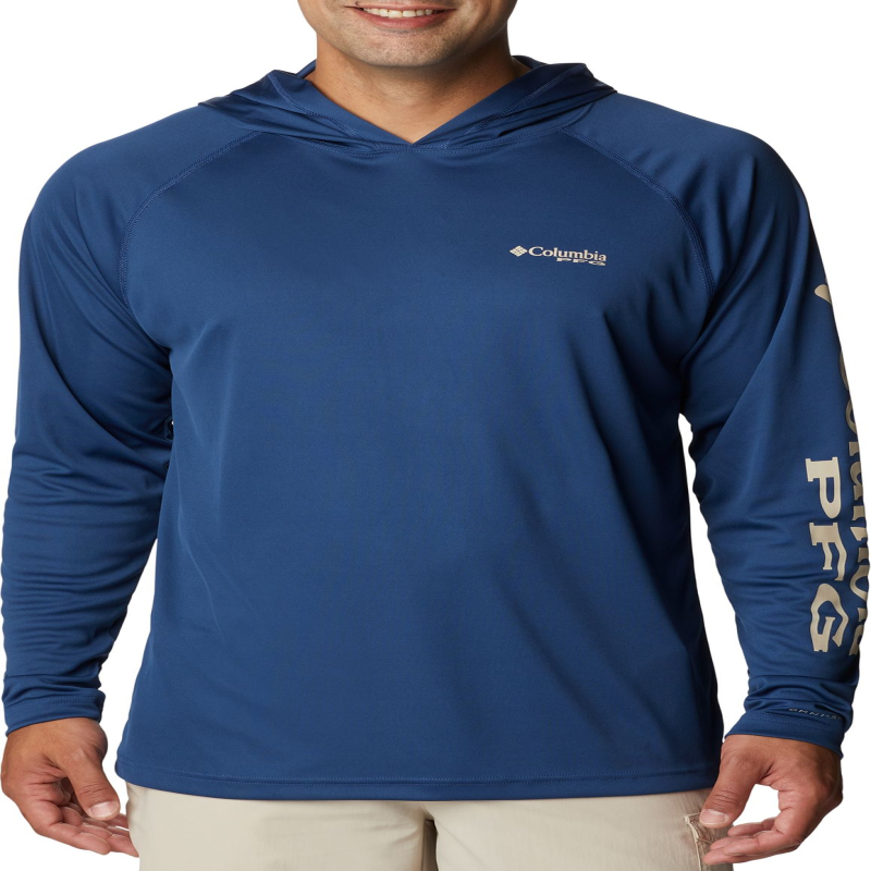 Columbia/哥伦比亚男PFG Terminal连帽衫UPF50套头衫防晒运动透气