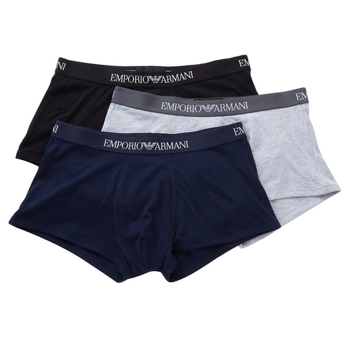 EMPORIO ARMANI/阿玛尼男子平角内裤四角短裤头透气3正品1118282