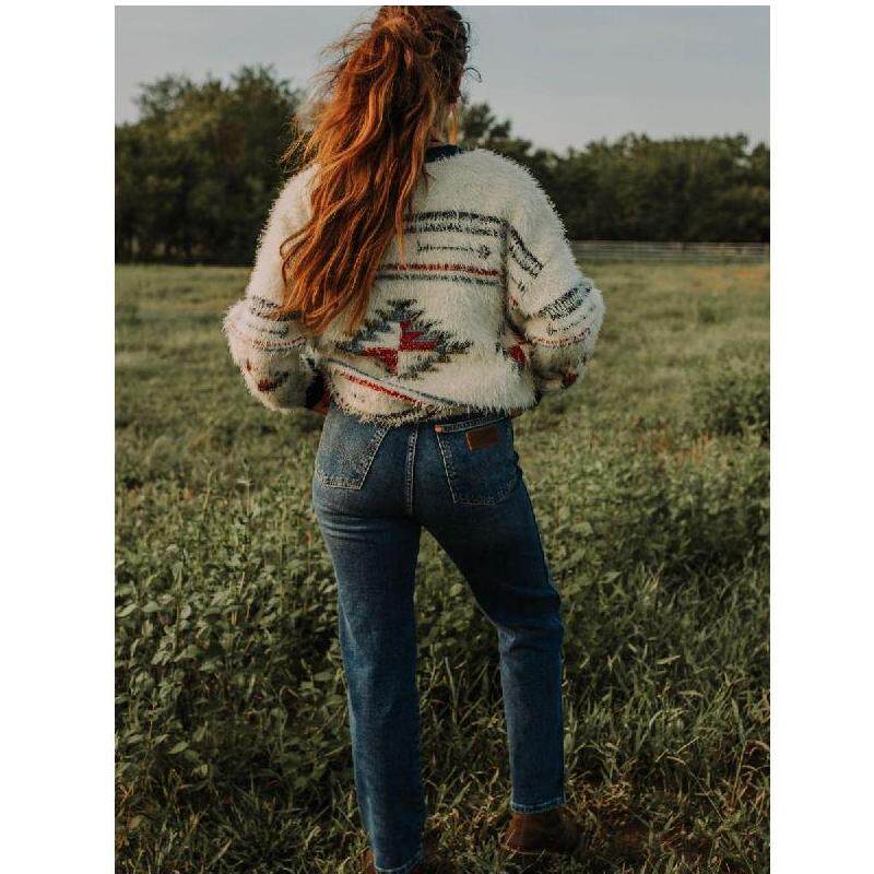 Wrangler/威格女士牛仔裤直筒百搭中腰安全工作长裤正品FRW10