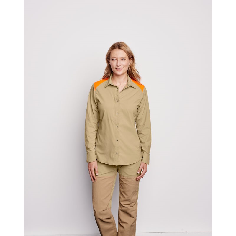 ORVIS女衬衫方领长袖春夏户外舒适透气棉质简约经典柔软百搭2X4J