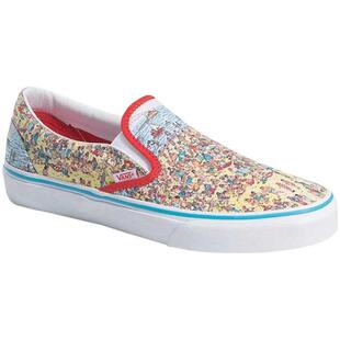 VANS范斯女鞋帆布鞋印花套脚一脚蹬板鞋运动百搭懒人正品899074