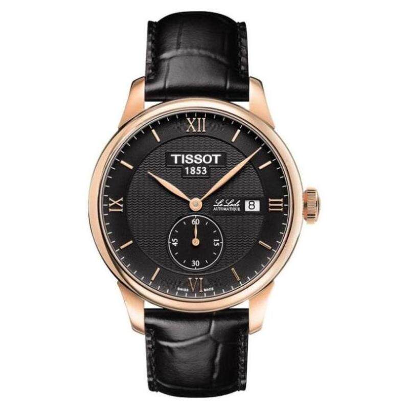 天梭男手表tissot瑞士le locle机械表自动皮带礼物腕表2521822
