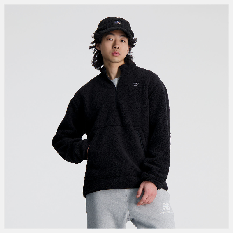 NEW BALANCE NB男羊毛衫休闲运动套头衫秋冬保暖上衣MT33067