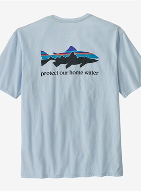 巴塔哥尼亚PATAGONIA男款短袖T恤圆领春夏棉居家透气新美版37547