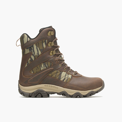 Merrell/迈乐男士Moab 2中筒靴子8英寸防水迷彩图案登山鞋54282M