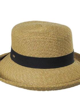 Scala女帽子太阳帽草编街头风舒适时尚设计感防汗欧美正品101552