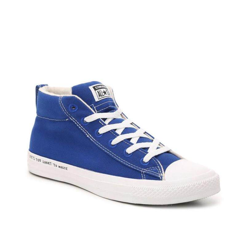 converse/匡威男帆布鞋蓝色高帮系带休闲鞋运动板鞋正品469538