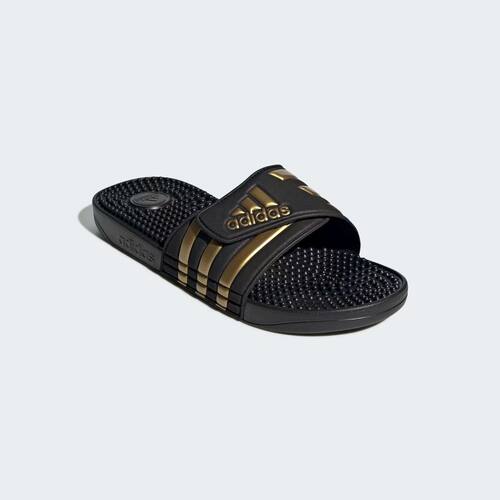 adidas阿迪达斯男女同款拖鞋一字拖运动拖鞋按摩脚底舒适防滑夏季