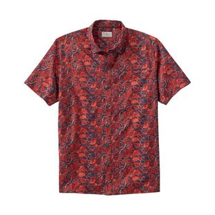 短袖 衬衫 半截袖 衬衣花衬衫 L.L. 沙滩衣透气快干美版 Bean宾恩男士