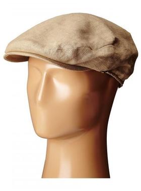 STETSON男货车帽柔软纯色透气旅行亚麻亲肤舒适经典正品8579765